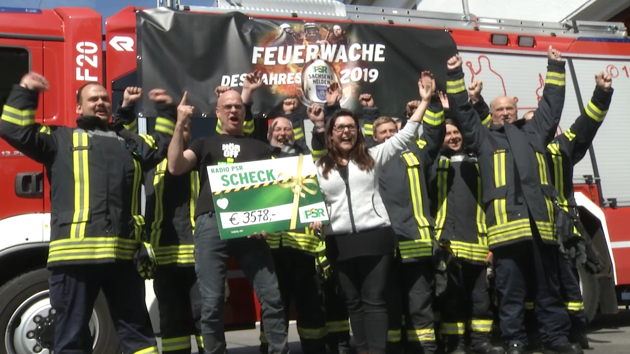 MEgional am 24. April 2019 mit der Scheckübergabe beim Radio PSR Sachsenmeister