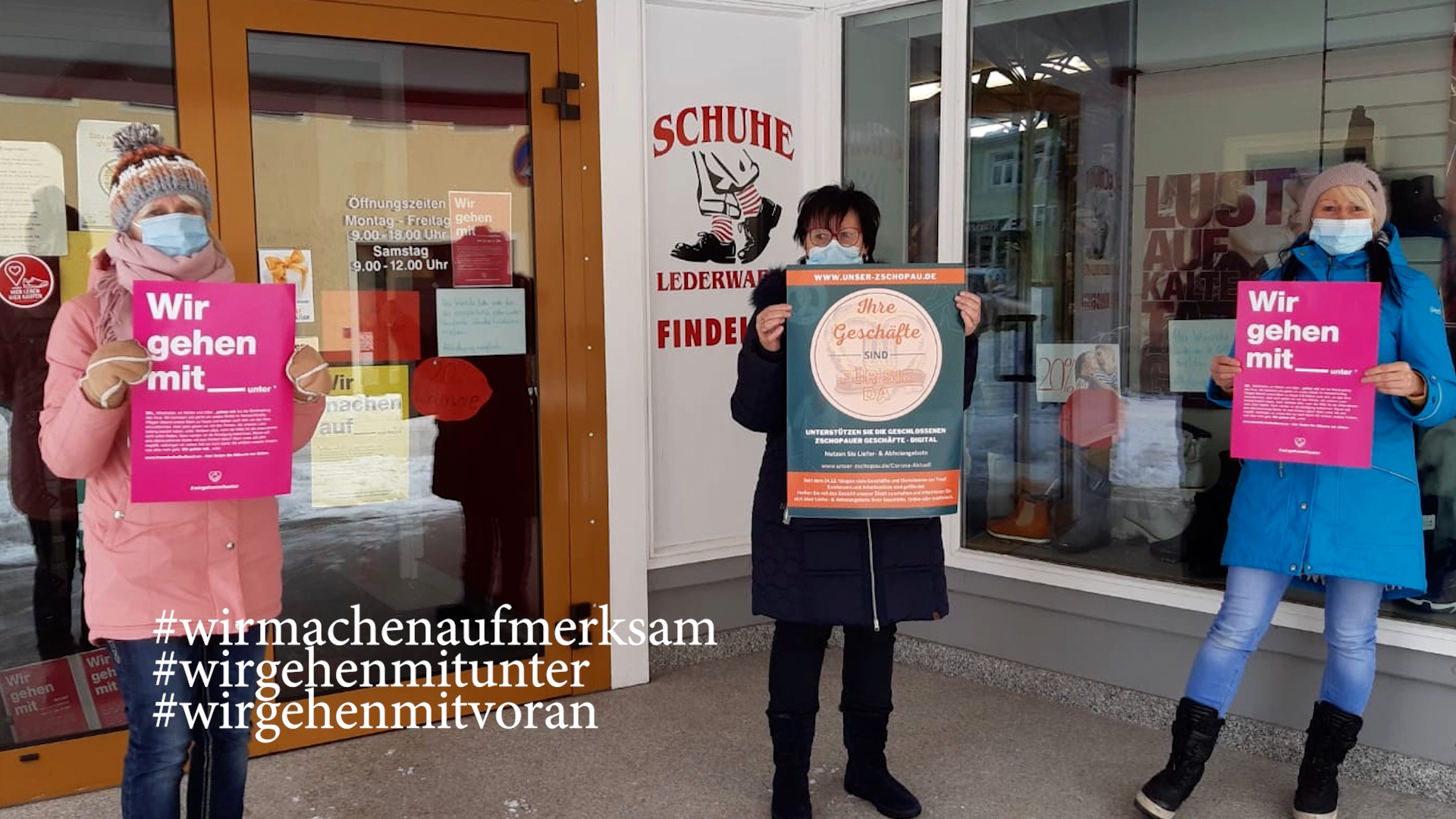 MEgional am 9. Februar mit einer Protestaktion der Zschopauer Händler