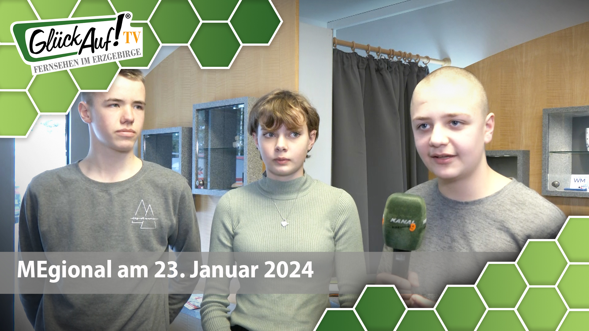 MEgional am 23. Januar 2024 mit dem Welterbe-Nachwuchs
