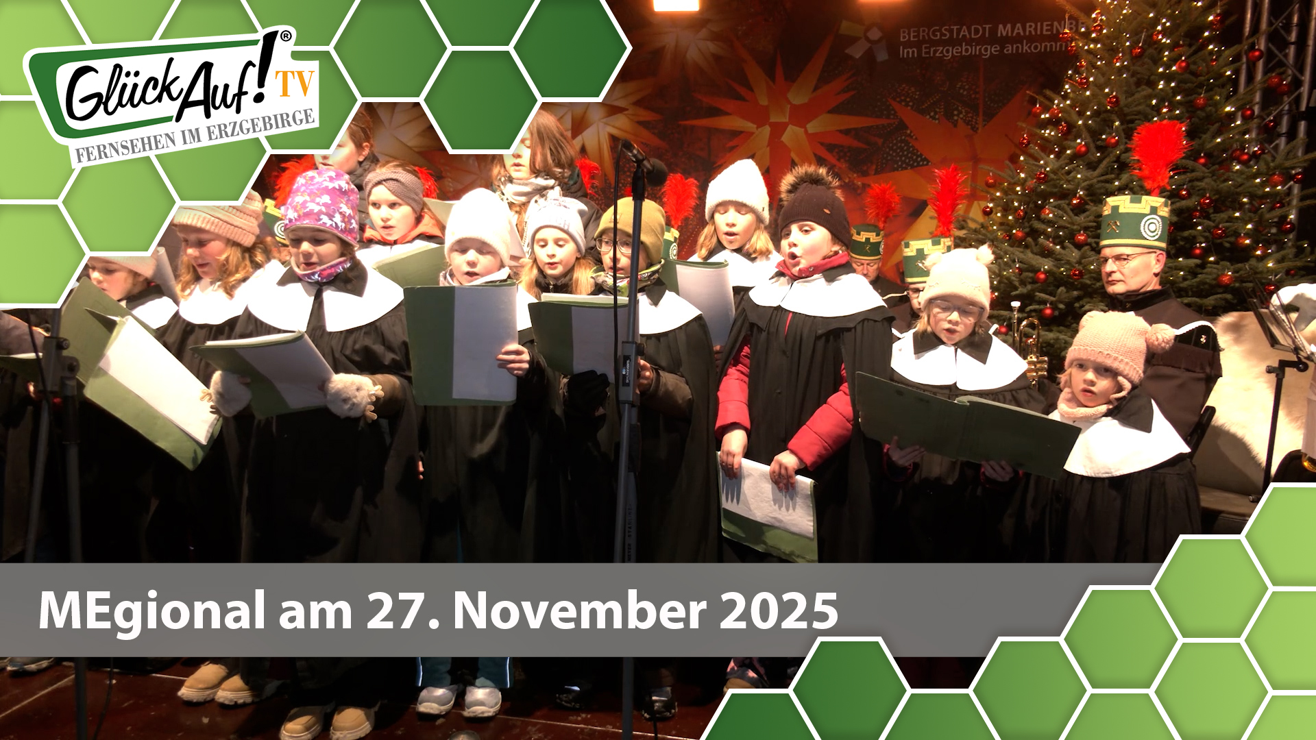 MEgional am 27. November mit dem Thema: Weihnachtsmarkt in Marienberg eröffnet