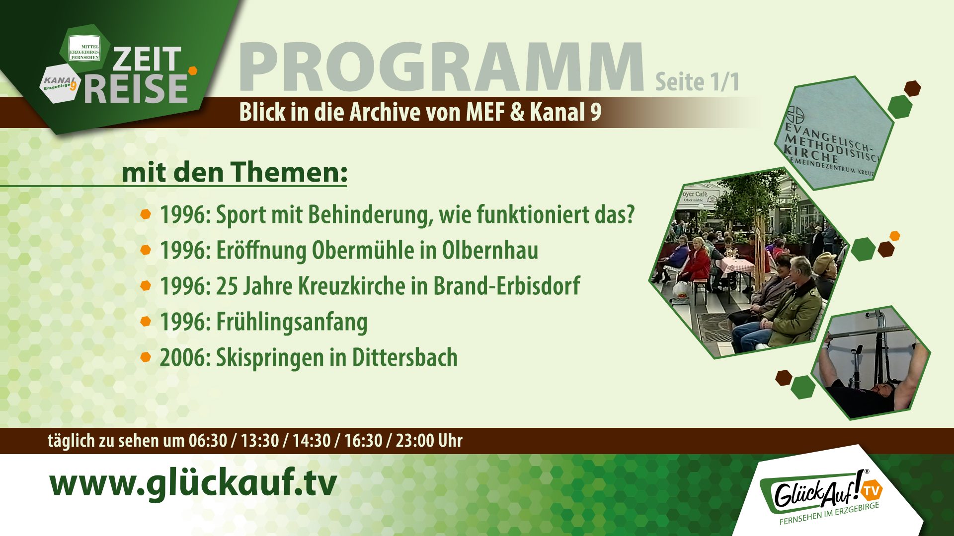 Glück Auf! TV - Zeitreise vom 14.03. bis 20.03. Glück Auf! TV - Zeitreise vom 14.03. bis 20.03.