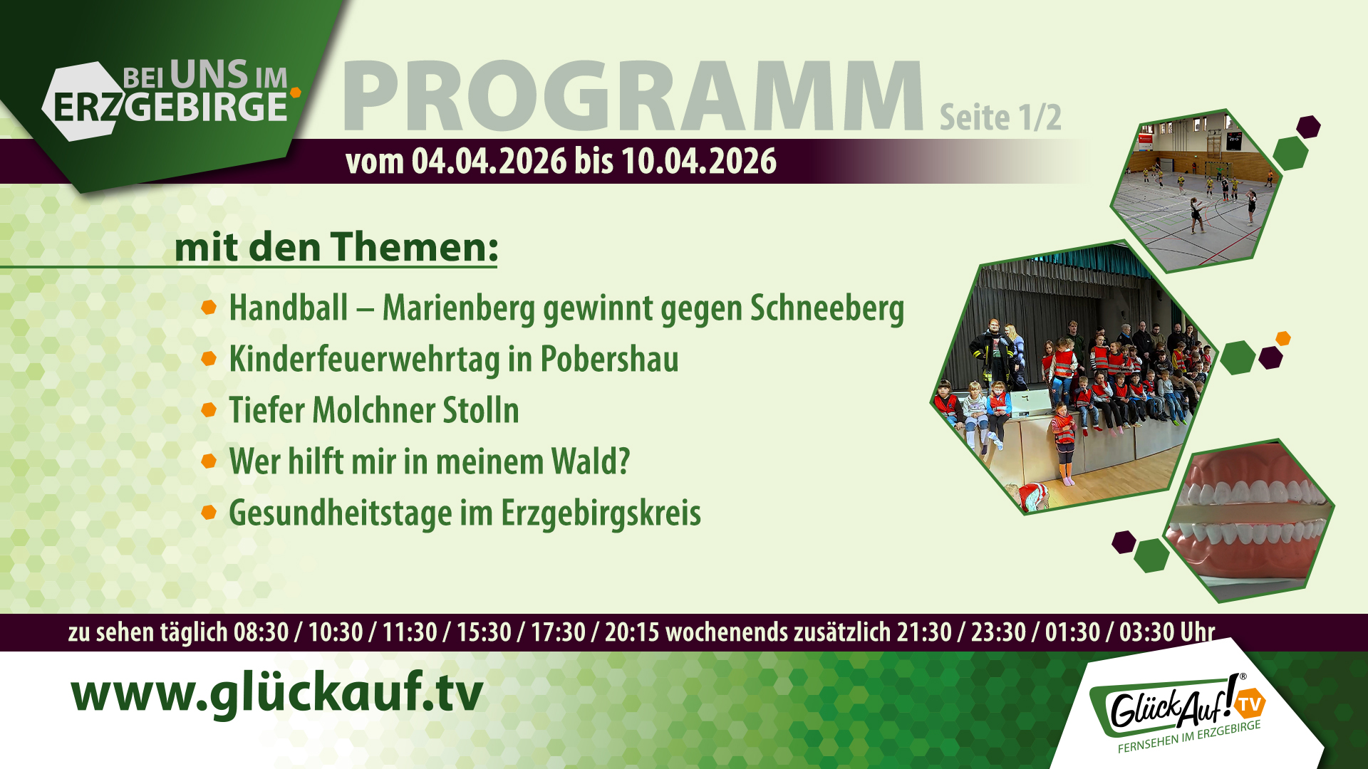 Bei uns im Erzgebirge für die 14. Kalenderwoche vom 04. April bis 10. April 2026 Bei uns im Erzgebirge für die 14. Kalenderwoche vom 04. April bis 10. April 2026