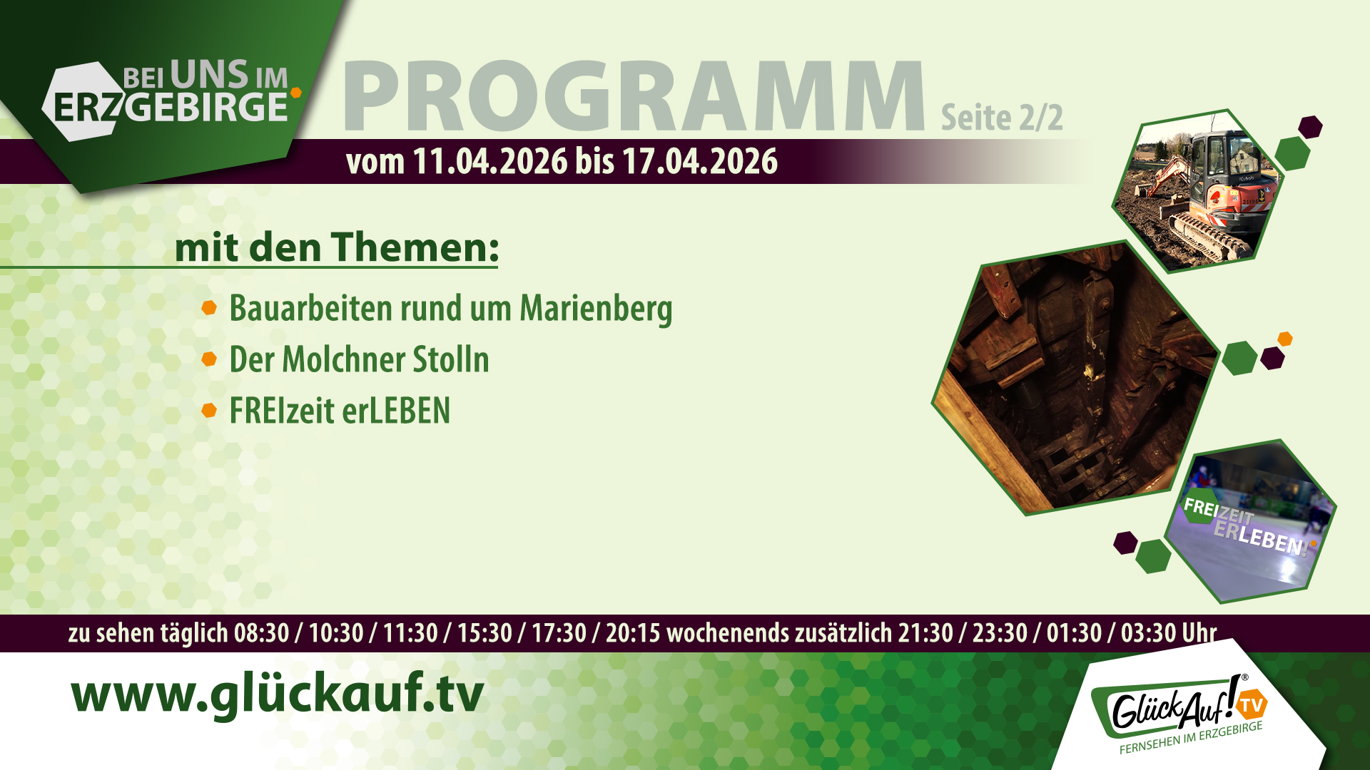 Bei uns im Erzgebirge für die 16. Kalenderwoche vom 11. April bis 17. April 2026