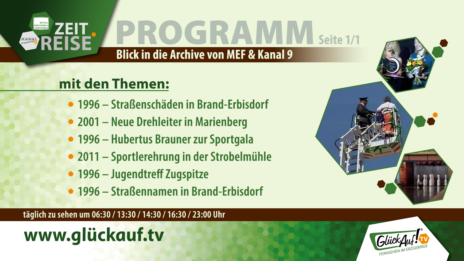 Glück Auf! TV - Zeitreise vom 18.04. bis 24.04. Glück Auf! TV - Zeitreise vom 18.04. bis 24.04.